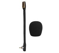 Ausla Microfono da Gioco Sostitutivo, Microfono Rimovibile per Cuffie con Copertura in Spugna, Voce Cristallina, Cavo da 18 Cm