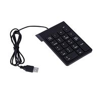 Ausla Mini Tastiera Digitale Tastierino Numerico USB 18 Tasti Mini Tastierino Numerico Resistente Agli Schizzi A Prova di Polvere Inclinazione Ergonomica Integrata Ottimo per Utenti di