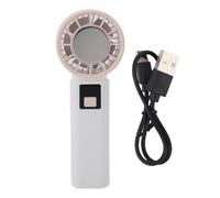 Ausla Mini Ventola Portatile, Tempo di Lavoro Lungo Ricaricabile Regolabile Basso Rumore e Luce Solo 80 G per il Campeggio Scolastico Che Lavora la Vita Quotidiana