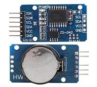Ausla Modulo Orologio in Tempo Reale AT24C32, Scheda RTC Ad Alta Precisione con Compensazione 'Anno Bisestile della Batteria di Backup per Progetti PLC Ed Elettronica Fai-da-Te