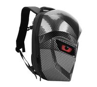 Ausla Motociclette Knight Zaino, Schermo LED Programmabile a Colori 17", 20L Guscio Rigido Borsa per Casco e Laptop con Porta USB per Viaggi, Escursioni, Ciclismo (Modello in fibra di carbonio)