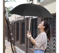 Ausla Ombrello a LED, Ombrello con Spada Che Cambia Colore con Impugnatura a Torcia per Pioggia e Sole, Copertura Leggera Antivento da 41 Pollici per Adulti e Bambini (BLACK)