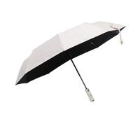 Ausla Ombrello a Ventola Portatile Ombrello da Pioggia da Sole Pieghevole Completamente Automatico con Panno Colla Nera 10 Stecche 3,7 V 300 MAh per Pendolari in Viaggio Adulti Giornata di Pioggia