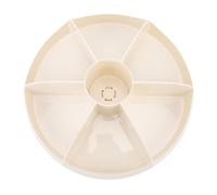 Ausla Organizer Porta Pennelli per Trucco, Materiale ABS, 7 Scomparti per vanità e Scrivania, per Riporre Trucchi e Cura della Pelle