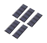 Ausla Pannello Solare 5 Pezzi 0,2 W Cella Solare Ad Alta Efficienza Al 19% con ABS e Silicio Monocristallino per Giocattoli Fai da Te Leggeri e Piccoli Progetti