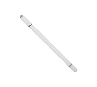 Ausla Penna Stilo, Lega di Alluminio, Posizionamento Preciso, Penna Touch Capacitiva 3 in 1 con 2 Punte in Fibra per Tablet e Telefoni Cellulari (WHITE)