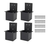 Ausla Pergola Brackets, 4x4 Carbon Steel Heavy Duty Gazebo Connector Bracket with Corner Supports for Outdoor Structures, Pergolas, Decks