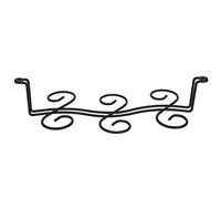 Ausla Pianto di Ferro, Impiccato 6 Bottiglie Vino a Tazza di Vetro Organizzatore di Mensole 32,8 X 5,7 X 2,8 Pollici