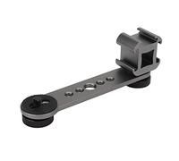 Ausla Piastra di Montaggio Tripla per Slitta Fredda Adattatore per Supporto per Microfono in Lega di Alluminio con Fori per Viti 122 X 42 Mm per Registrazione Video Fotografica con Luce a LED