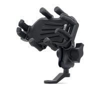 Ausla Porta del Supporto per Telefono Motociclistico, Smorzatore di Vibrazioni, Supporto Specchio Retrovisore Retroview a 360 ° per Telefoni 11,2-16,6 Cm (Montaggio dello specchietto retrovisore)