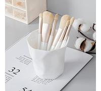 Ausla Porta Pennelli per Trucco, Organizer per Riporre Oggetti Dal Design Pieghettato a Bocca Larga per il Bagno della Scuola, dell'home Office