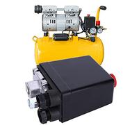Ausla Pressostato 220 V Monofase Regolatore di Pressione dell'aria Ferro Rame Plastica 15 A 0,8 MPa FB 30 Foro Singolo per Controllo Serbatoio Compressore d'aria e Uso Riparazione Officina