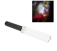Ausla Prisma Triangolare in Vetro Ottico da 1/4 Pollice per Insegnamento della Fisica, Prisma per Creazione di Arcobaleni e Effetti Fotografici con Foro per Vite del Mini Treppiede