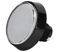 Ausla Pulsante Rotondo Grande da 60 Mm con Interruttore in ABS Durevole con Luce a LED per Console di Gioco per Gru (Bianco+LED+interruttore a tre gambe)