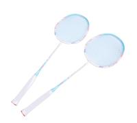 Ausla Racchette da Badminton da 2 Pezzi, Racchette Leggere in Composito di Carbonio per Giovani e Adulti, Ideali per l'allenamento in Cortile e in Palestra