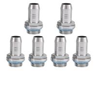 Ausla Raccordo a Innesto per Raffreddamento Ad Acqua per PC, Connettore TwoTouch in Acciaio Inossidabile per Tubo da 7,5 Mm, Perfetto per Radiatori e Pompe 'Acqua (11 mm)