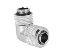 Ausla Raccordo per Raffreddamento Ad Acqua G1/4, Placcato in Rame, Adattatore a Gomito da 90 Gradi per un Efficiente di Raffreddamento Ad Acqua del PC (SILVER)