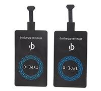 Ausla Ricevitore Caricabatterie Wireless Adattatore di Ricarica Wireless 2 Pezzi per Telefoni di Tipo C con Design Portatile Sottile Compatibilità Universale