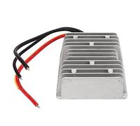 Ausla Riduttore di Tensione, Materiale in Alluminio, Efficienza 90%, Convertitore di Tensione Impermeabile, Uscita 24 V, Adatto per Auto e Yacht