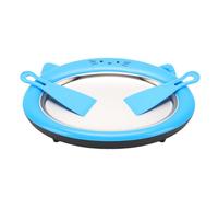 Ausla Rolled Ice Cream Maker, Piastra Fredda in Acciaio Inossidabile 304 Cartoon con 2 Spatole per Dessert Yogurt Gelato Fatti in Casa DIY (BLUE)