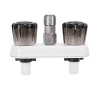 Ausla Rubinetto Esterno per, Rubinetto Dell'acqua Esterno a Connessione Rapida Connettore per Tubo da 3/4 Pollici e Controllo a Doppia Manopola per, Barca, Bagno, Furgone