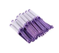 Ausla Rulli Permanenti 20 Pezzi, Strumento per Acconciature in Resina Plastica, Nessun Danno, Set Bigodini Facile Usare per Capelli Lunghi o Corti (PURPLE)