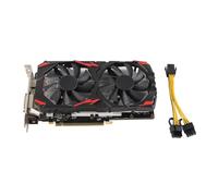 Ausla Scheda Grafica 580 GPU GDDR5 da 8 GB 256 Bit 1284 MHz, 2 Ventole di Raffreddamento con, Interfaccia Multimediale Ad Alta Definizione, Supporto DVI D per Ufficio Domestico