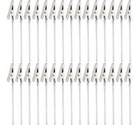 Ausla Set 50 Pezzi Clip a Coccodrillo in Metallo, Supporto per Fili, Stand per Foto e Appunti