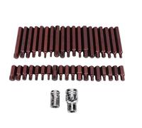 Ausla Set di Bussole Esagonali per Inserti da 3/8 di Pollice da 40 Pezzi, Inserti a Stella Spline in Acciaio S2 Cr V Ad Alta Torsione con Borsa Portaoggetti per Attrezzi da Meccanico