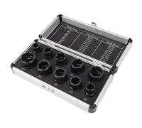 Ausla Set di Estrattori per Bulloni da 10 Pezzi, Kit di Strumenti per Rimuovere Dadi in Acciaio 40CR per Elementi di Fissaggio Spellati e Danneggiati, Dadi da 9-19 Mm e Viti da 16-27 Mm per Uso