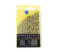 Ausla Set di Punte da Trapano da 13 Pezzi, Materiale in Acciaio per Cuscinetti, Elevata Durezza e Resistenza all'usura, Versatile per Legno, Plastica, Metallo e Lavori Domestici (13 pezzi per la