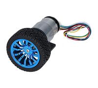 Ausla Set Motore Encoder Kit Motore Encoder DC 6V in Ottone Rame con Albero a D da 6 Mm Design Compatto a Bassa rumorosità e Coppia Elevata per Auto Intelligente Robot Balance Car JGB37 520 (100RPM)