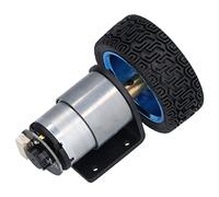 Ausla Set Motore Encoder Kit Motore Encoder DC 6V in Ottone Rame con Albero a D da 6 Mm Design Compatto a Bassa rumorosità e Coppia Elevata per Auto Intelligente Robot Balance Car JGB37 520 (45RPM)