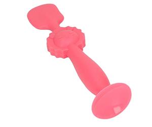 Ausla Spatola per Crema per Pannolini per Bambini, Applicatore in Silicone con Tocco Delicato e Ventosa, Ideale per il del Pannolino e la Cura del Neonato (rosso)