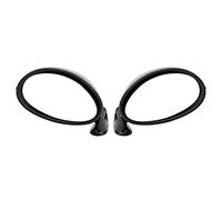 Ausla Specchietti Retrovisori Laterali Universali, Design Retrò, Colore Nero, per Auto d'Epoca