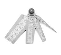 Ausla Spessimetri in Acciaio Inossidabile, Strumento per Dimensioni dei Fori Metrici e Imperiali, Gamma da 1 a 29 Mm per Ingegneri e Progetti Fai-da-te