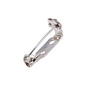 Ausla Spille di Sicurezza in Metallo, 20mm, 50 Pezzi, Argento, per Abbigliamento e Casa