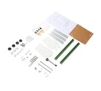Ausla Staffa per Case Aperto per Computer ITX, Lega di Alluminio, Buona Struttura per la Dissipazione del Calore, Ampio Design Aperto per Schede Madri ITX e Appassionati di Fai da Te (argento verde)