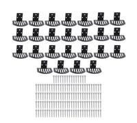 Ausla Standing Seam Snow Guard, Heavy Duty Carbon Steel, Fan Shaped Design, Waterproof Roofing Ice and Snow Stop, 25-Pack