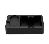 Ausla Stazione per Pressino per caffè Supporto per Pressino per caffè in ABS con Battitacco e Vassoio Organizer 51 Mm 53 Mm 58 Staccabile 9,76 X 5,91 X 2,17 Pollici per Angolo Domestico (BLACK)