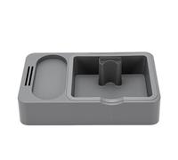 Ausla Stazione per Pressino per caffè Supporto per Pressino per caffè in ABS con Battitacco e Vassoio Organizer 51 Mm 53 Mm 58 Staccabile 9,76 X 5,91 X 2,17 Pollici per Angolo Domestico (GREY)