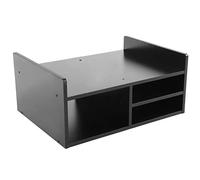 Ausla Supporto per Monitor a 2 Livelli Supporto per Stampante Pannello Truciolare Riser per Computer 20,1 X 15 X 9,1 Pollici con 3 Griglie di Stoccaggio per l'area di Lavoro dell'organizzatore della