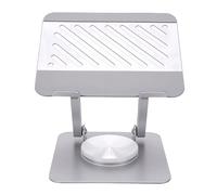 Ausla Supporto per Tablet, Supporto per Tablet Girevole a 360° con Altezza Regolabile, Base Solida in Metallo Ponderata e Cuscinetto in Silicone, per Lavoro da Scrivania, Videochiamate, Cucina,