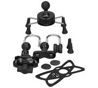 Ausla Supporto per Telefono per Moto, Supporto per Telefono Cellulare Universale da Manubrio con 13 Accessori per Ios 7 8 Se X Xs Xr (B(nero))