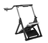 Ausla Supporto per Volante da Gioco di Corse Pieghevole Staffa di Supporto per Ruota in Acciaio Posizione del Pedale Regolabile Sinistro Destro 81 X 54 X 94 Cm per Giocatori di Sim Racing
