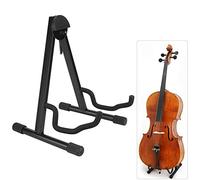 Ausla Supporto Pieghevole, per Violoncello e Chitarra Regolabile in Acciaio per Strumenti Acustici ed Elettrici, Nero 35,5 x 30,5 x 40 cm