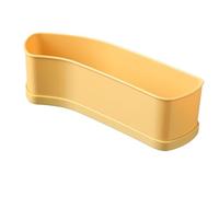 Ausla Taglia Fragole, Affetta Banane in Acciaio Inossidabile con Design a Pressione Rapida, Tritatutto Multiuso per Frutta e Verdura 26,5 X 7,7 X,3 Cm per Cucine Domestiche e Famiglie (YELLOW)