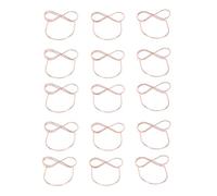 Ausla Taste dei Numeri da Tabella, Pacchetto da 15, Supporti per la Visualizzazione della Scheda in Filo di Ferro, Design a Forma di Occhiali per Foto, Segni di Menu, Segni dei Punti (oro rosa)