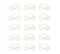 Ausla Taste dei Numeri da Tabella, Pacchetto da 15, Supporti per la Visualizzazione della Scheda in Filo di Ferro, Design a Forma di Occhiali per Foto, Segni di Menu, Segni dei Punti (GOLD)