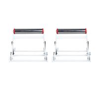 Ausla Telaio di Supporto della Macchina da Taglio, Supporto a Rulli Regolabile in Acciaio Inossidabile, Comodo Design Pieghevole per il Taglio della Troncatrice (2PCS)